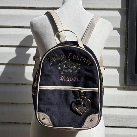 Black Juicy Couture Backpack Purse - Picture 1 of 8